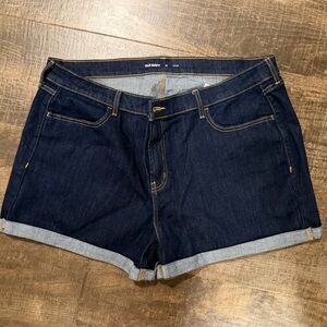 Old Navy Dark Blue Denim Shorts